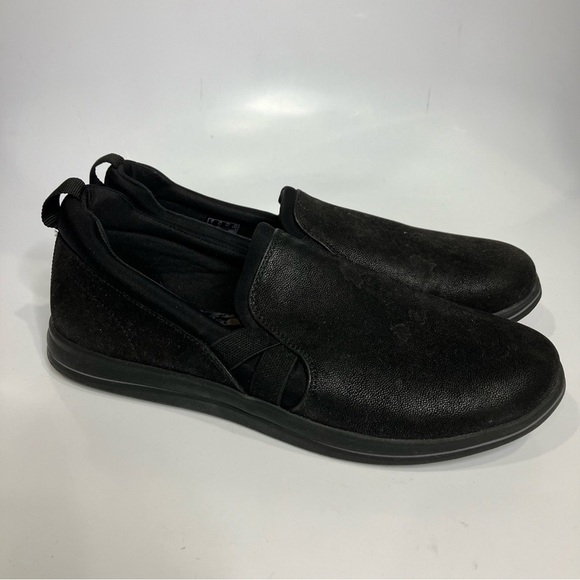 Clarks breeze Bali slip on sneakers black womens size 9.5 casual minimalist - Picture 2 of 9